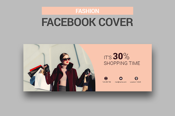 Fashion Facebook Covers in Facebook Templates - product preview 1