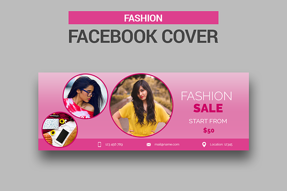 Fashion Facebook Covers in Facebook Templates - product preview 5