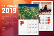 Wall Calendar 2019 + calendar poster