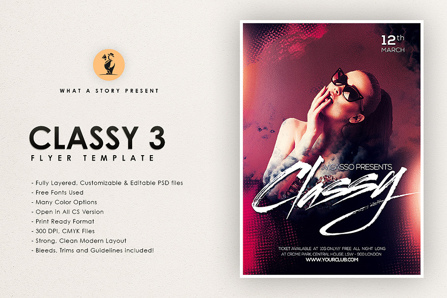 Classy 3 in Flyer Templates - product preview 8