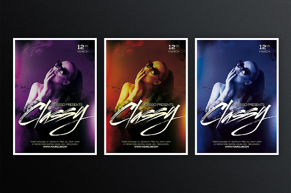 Classy 3 in Flyer Templates - product preview 1