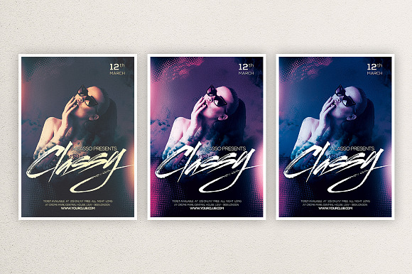 Classy 3 in Flyer Templates - product preview 2