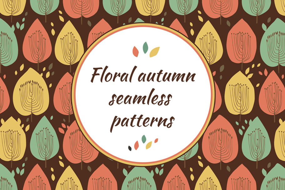 Autumn floral patterns in Patterns - product preview 8