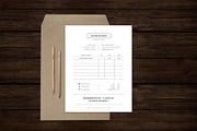 Photography Forms - Receipt Template