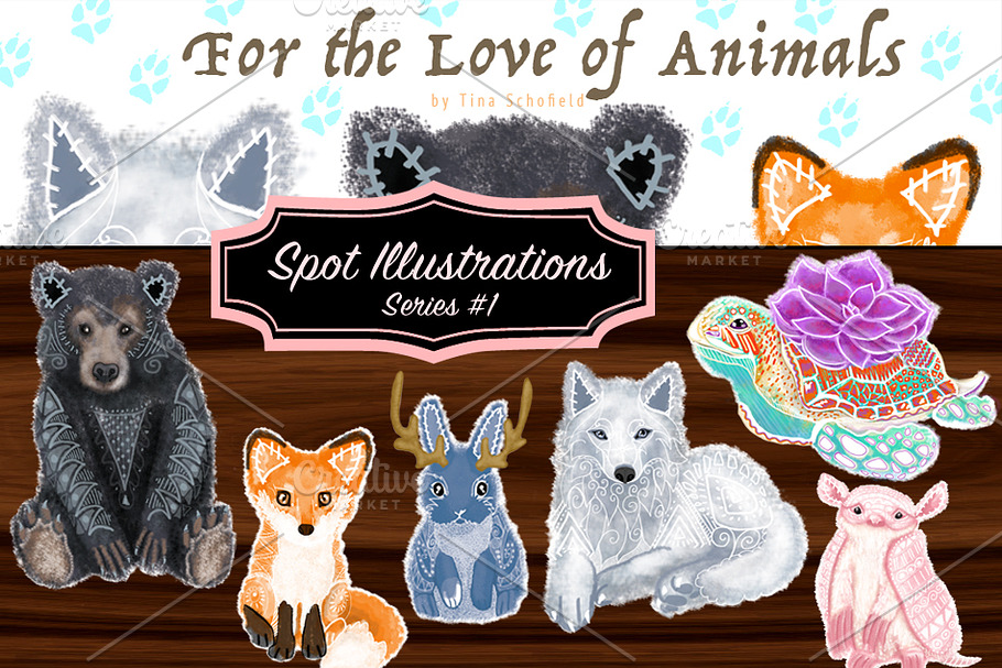 Wildlife Animal Art Prints: Series#1 in Illustrations - product preview 8