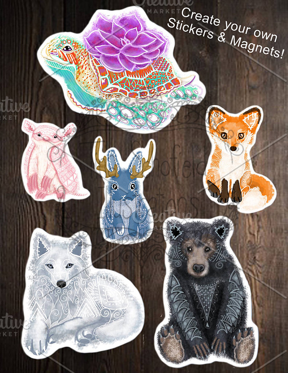 Wildlife Animal Art Prints: Series#1 in Illustrations - product preview 1