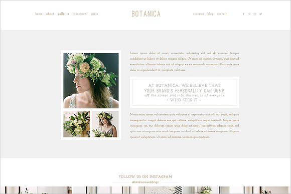 Botanica II ProPhoto 6 Template in Website Templates - product preview 4