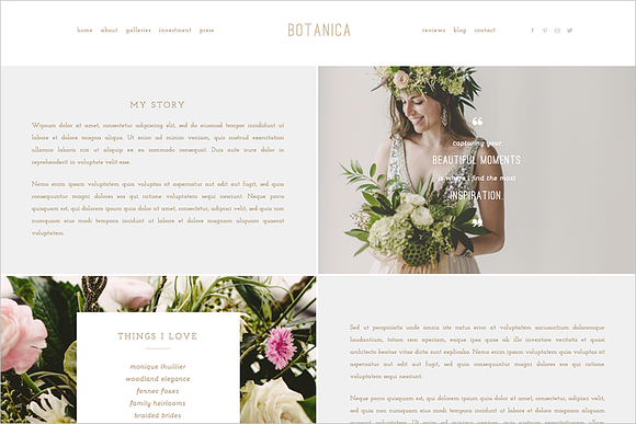 Botanica II ProPhoto 6 Template in Website Templates - product preview 5