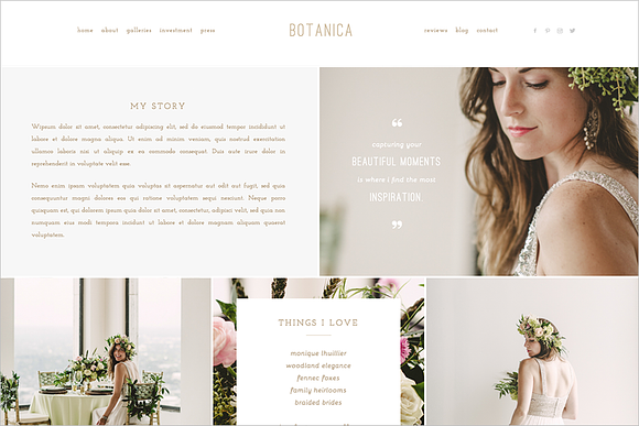Botanica II ProPhoto 6 Template in Website Templates - product preview 6