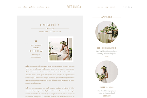Botanica II ProPhoto 6 Template in Website Templates - product preview 10