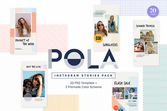 Instagram Stories Pack - POLA in Instagram Templates - product preview 1