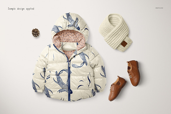 Kids Winter Set Mockups in Product Mockups - product preview 3