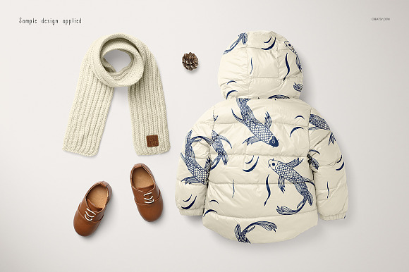 Kids Winter Set Mockups in Product Mockups - product preview 4