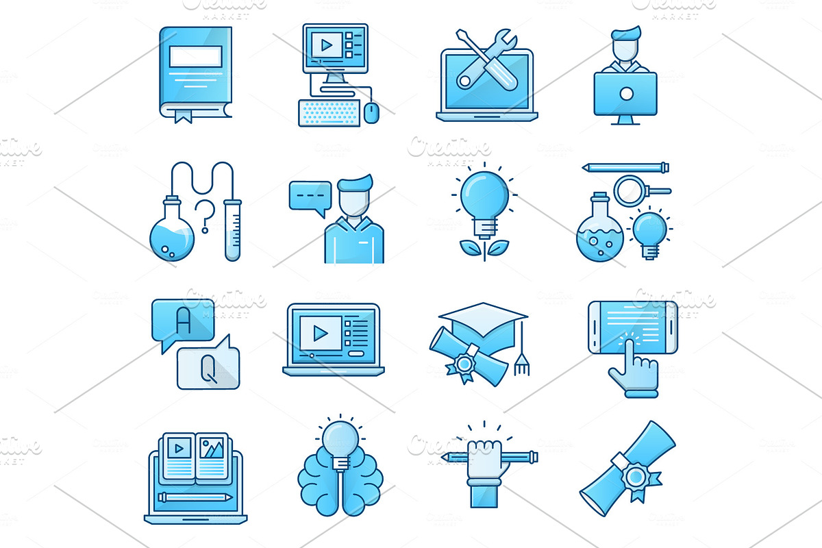 Education icons in Graphics - product preview 8