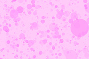 Bubble. Abstract bokeh dots on pink background for valentine's day, 3d illustration