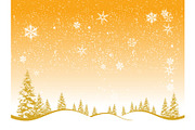 Winter forest, christmas background for your design