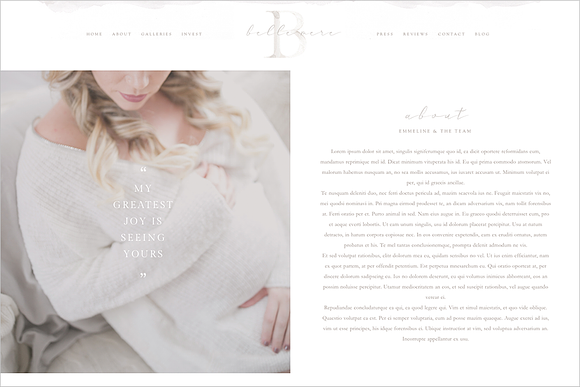 Belle Mère Prophoto 7 Template in Website Templates - product preview 11