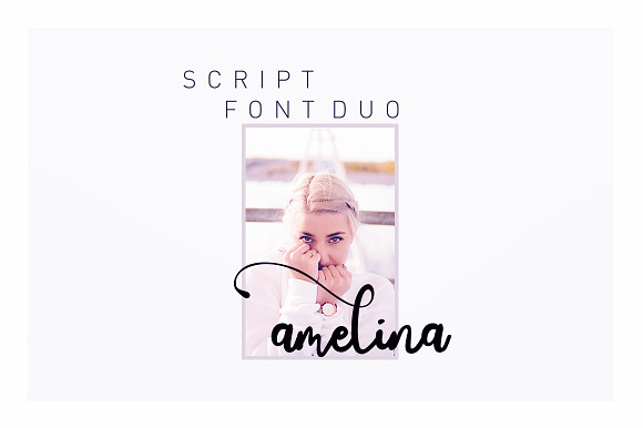 Amelina Script New Update Font Duo in Script Fonts - product preview 7
