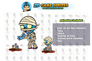 Mummy Zombie 2D Game Sprites