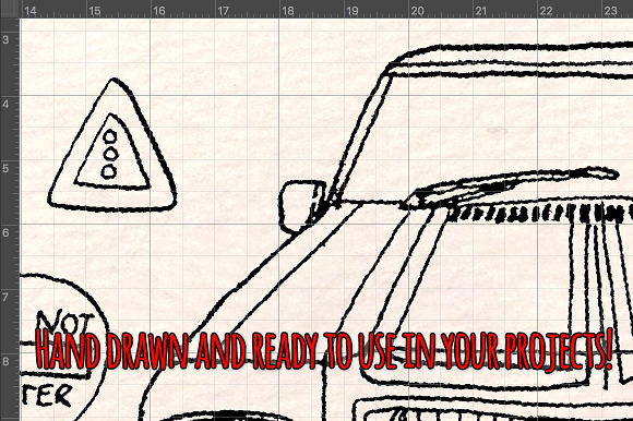 66 Cars and Road Transport Sketches in Illustrations - product preview 2