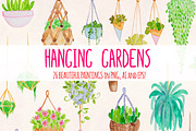 26 Hanging Plants Garden Watercolor