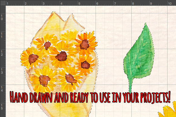 Bright Sunflowers 34 Sunny Vectors in Illustrations - product preview 2
