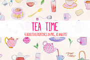Afternoon Tea Time 41 Watercolors