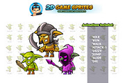 Goblins 2D Game Sprites Set