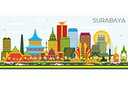 Surabaya Indonesia Skyline 