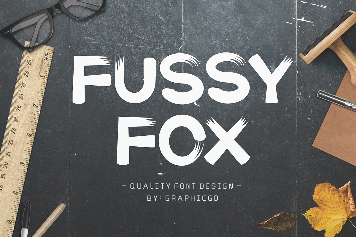 Fussy-Fox Font in Fonts - product preview 8