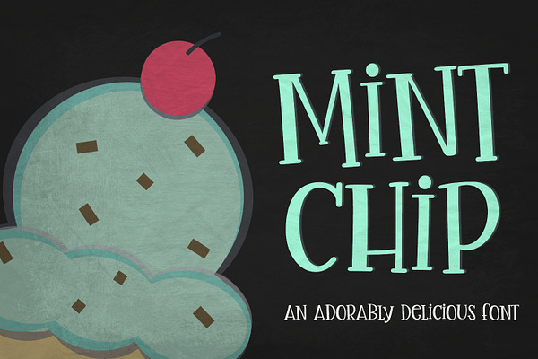 Mint Chip Font + Vectors