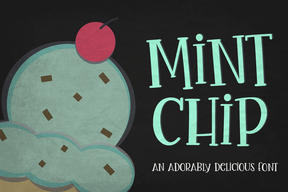 Mint Chip Font + Vectors in Display Fonts - product preview 8