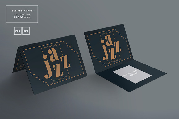 Business Cards | Jazz Festival in Business Card Templates - product preview 2