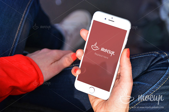 iPhone 6 Mockup in London "B" in Mobile & Web Mockups - product preview 1