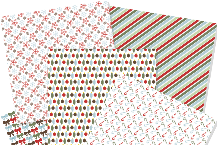 Digital Papers Cozy Christmas