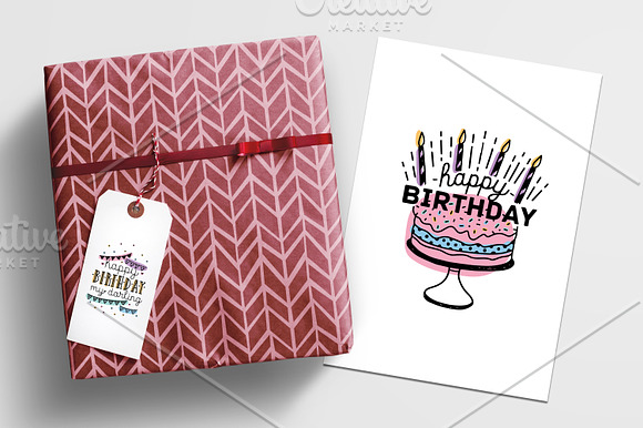 Happy birthday in Illustrations - product preview 3