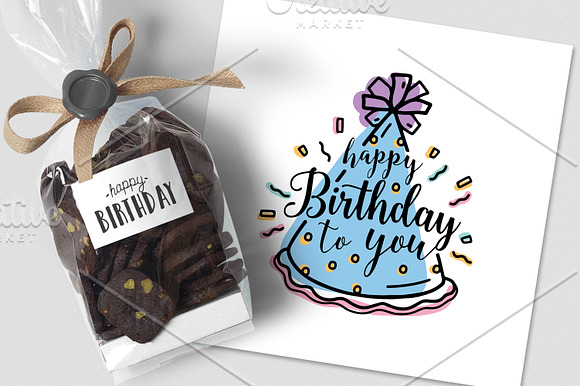 Happy birthday in Illustrations - product preview 4