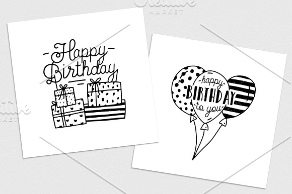Happy birthday in Illustrations - product preview 6