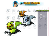 Flying Monster Game Sprites