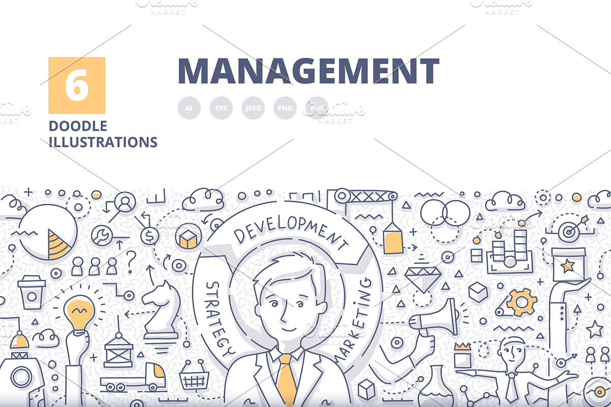 6 Concept of Management in Illustrations - product preview 8