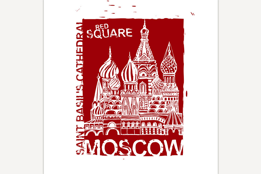 Handdrawn Moscow Image