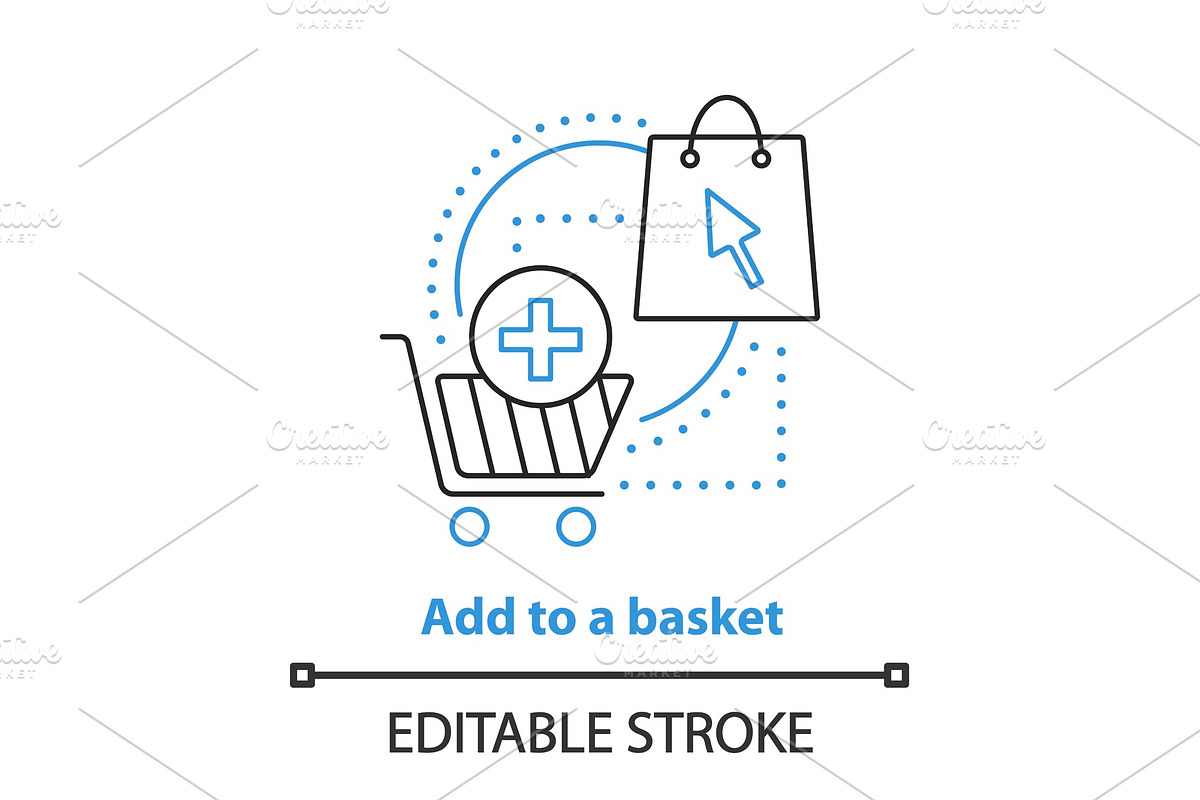 Add to basket concept icon in Icons - product preview 8