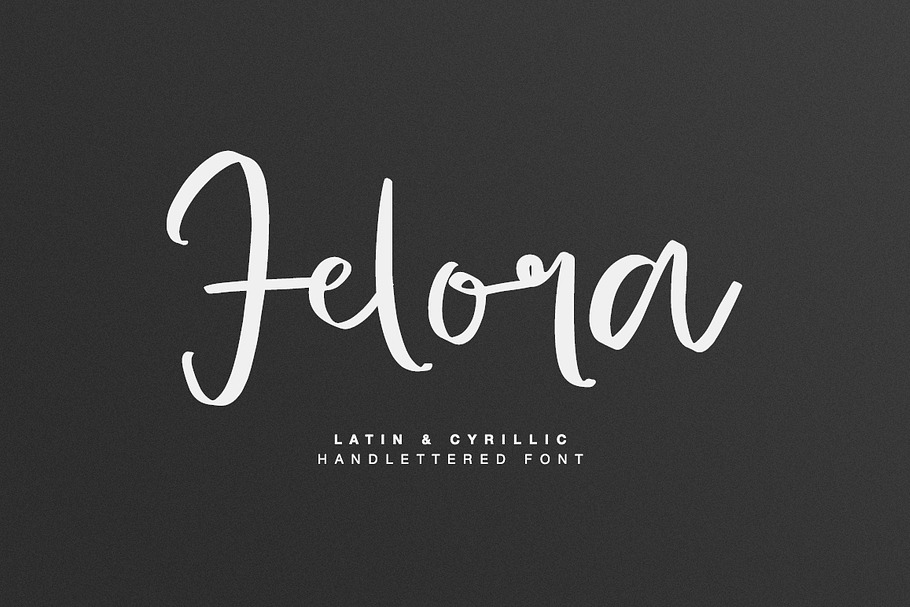 Felora Latin & Cyr   in Script Fonts - product preview 8