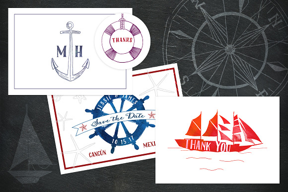 Nautical & Knot Vector Illustrations in Illustrations - product preview 1