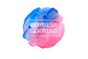 16 hand drawn watercolor backgrounds