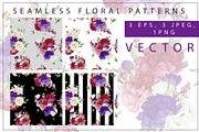 Seamless floral patterns