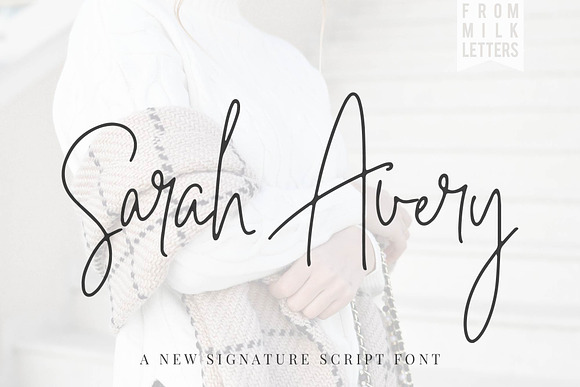 *NEW*Sarah Avery Script Font in Script Fonts - product preview 8