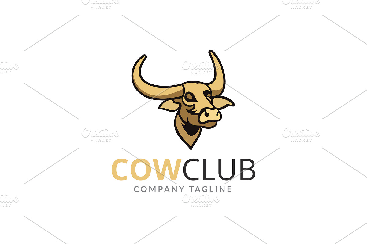 Cow Club Logo in Logo Templates - product preview 8