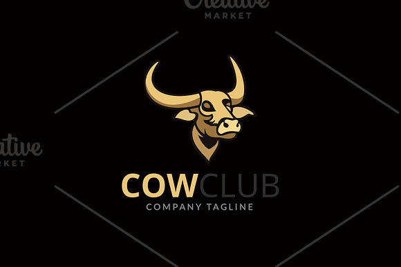 Cow Club Logo in Logo Templates - product preview 1