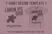 T-Shirt Design Template 1
